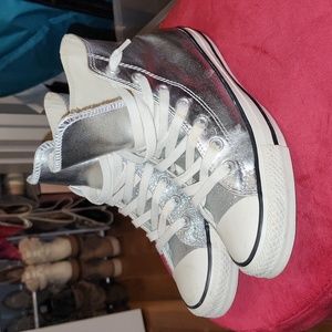 Silver/Glitter High-Top Chuck Taylor